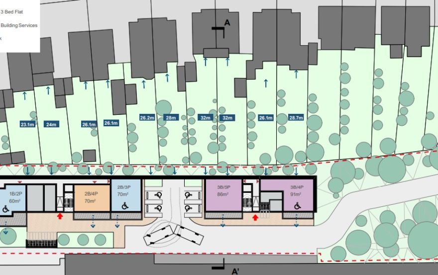 Site plan – Station Lane